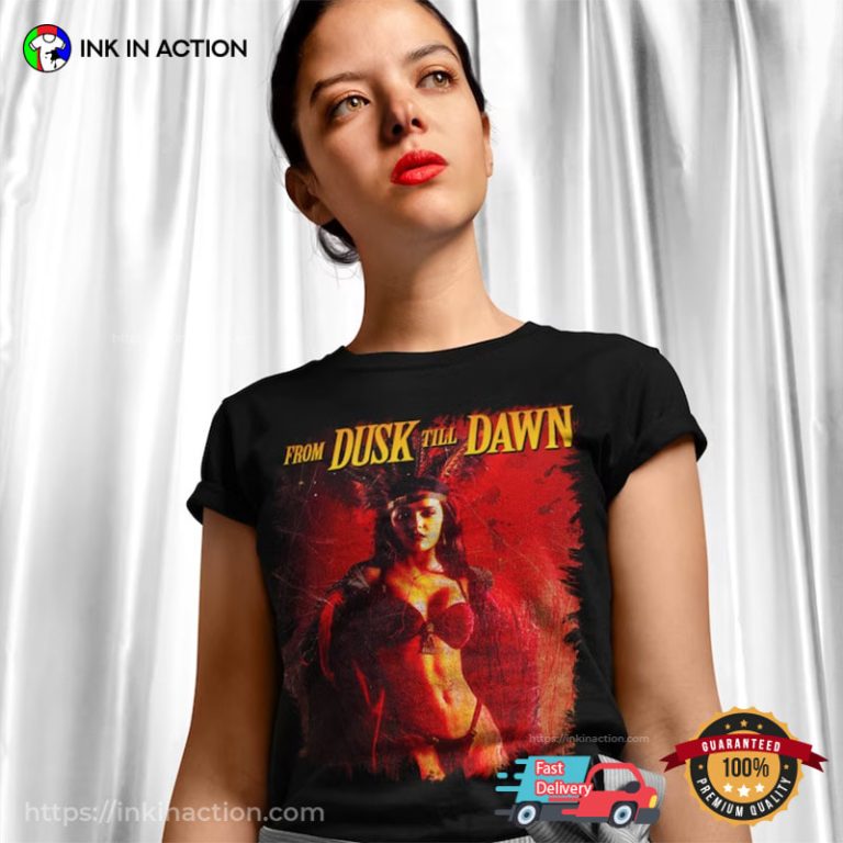 Salma Hayek Swimsuits Vintage From Dusk Till Dawn Film Series Shirt