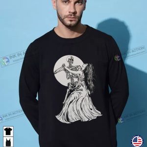 Skeleton Dance With Death Halloween Themed T shirts 3