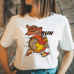 Turkey Run on Thanksgiving Funny T-shirt