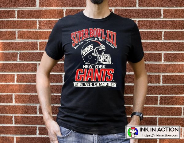Vintage New York Giants NFL Football Super Bowl Champion 1987 T-Shirt