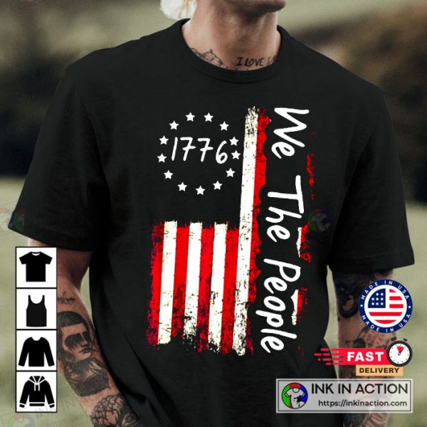 1776 We The People T-Shirt Patriotic American Constitution T-Shirt
