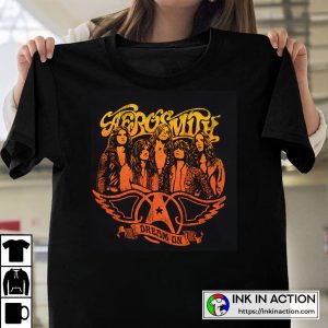 Aerosmith Dream On Black Vintage Comfortable T-shirt