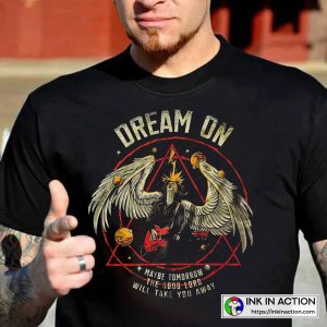 Aerosmith Dream On Lyrics Graphic Vintage T-shirt