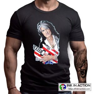 Aerosmith Joe Perry With His Guitar Graphic T-shirt