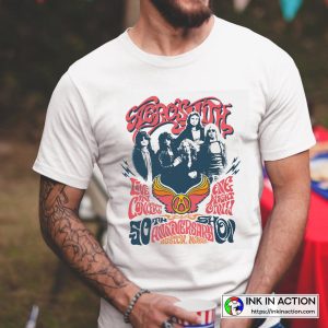 Aerosmith Legendary 2022 50th Anniversary Concert Boston Fenway Concerts T-shirt