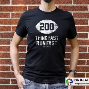 American Football Chad Powers 200 Think Fast Run Fast Vintage T-shirt