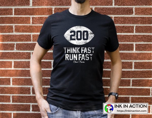 American Football Chad Powers 200 Think Fast Run Fast Vintage T-shirt