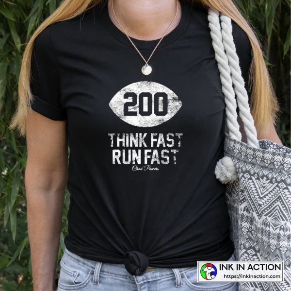 American Football Chad Powers 200 Think Fast Run Fast Vintage T-shirt