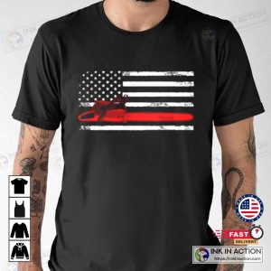 American Logger Chainsaw The United States Flag Retro Chainsaw 1