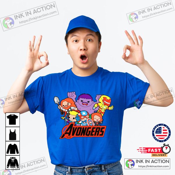Avongers Bootleg Action Figures Superhero Unisex T-shirt