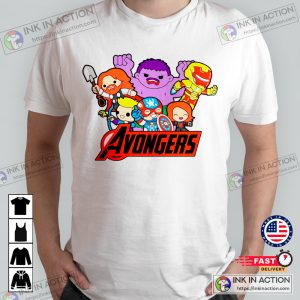 Avongers bootleg action figures Superhero Unisex Tshirt 2