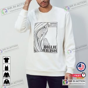 Billie Eilish Exclusive Official Happier Than Ever Song T-shirt