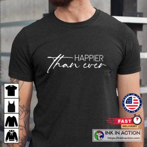 Billie Eilish Happier Than Ever Song Tshirt 4