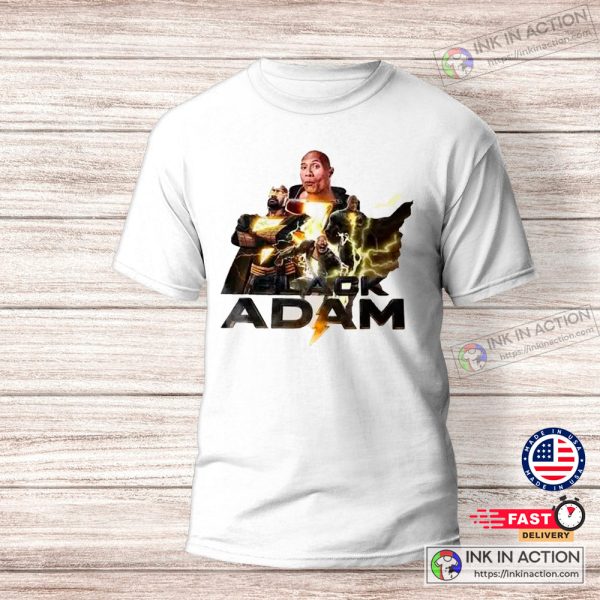 Black Adam 2022 Dwayne Johnson Powerful Superhero T-Shirt