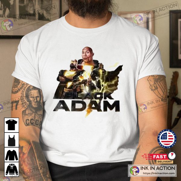 Black Adam 2022 Dwayne Johnson Powerful Superhero T-Shirt