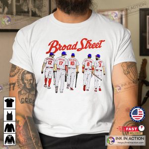 Broad Street Philadelphia Phillies Baseball Players Road NLCS Champions 2022 World Series Shirt