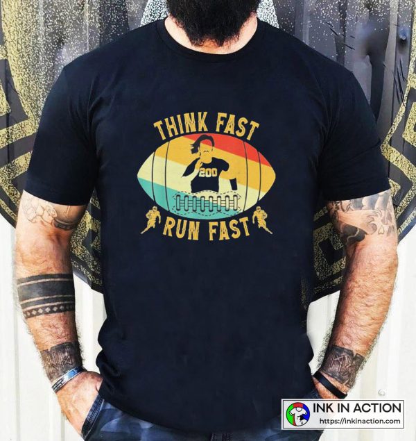 Chad Powers 200 T-Shirt Think Fast Run Fast Color Graphic T-shirt