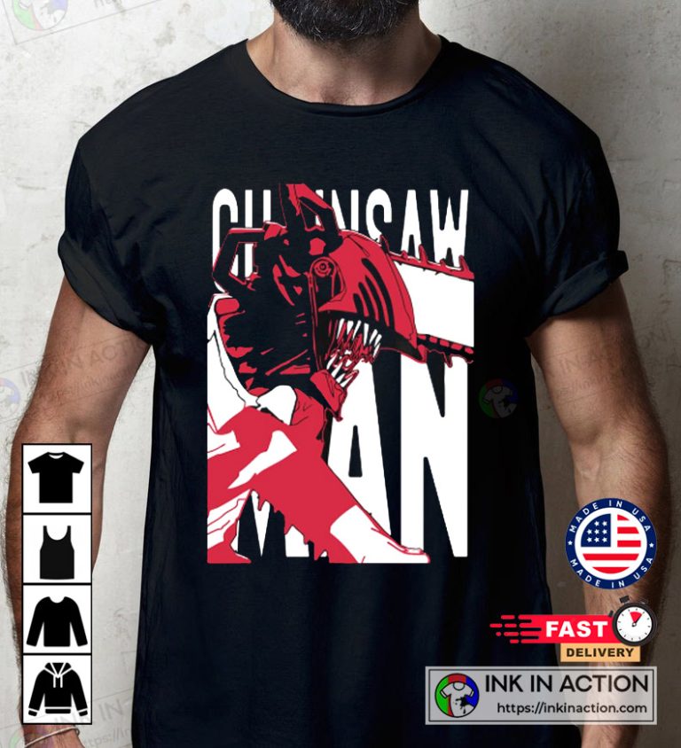 Chainsaw Man Best Horror Anime Halloween-Themed T-Shirt - Print your ...