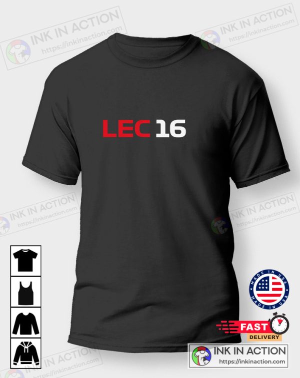 Charles Leclerc F1 Fan Ferrari Team Formula 1 LEC16 T-Shirt