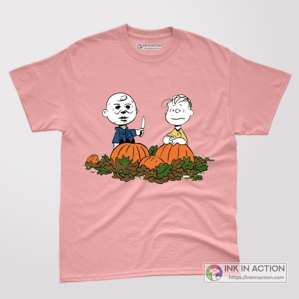 Charlie Brown The Peanuts Gang Meet 80s Horror Icons Awesome T-shirt