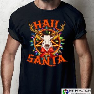 Christmas Hail Santa Claus Reindeer Ugly Christmas Sweater