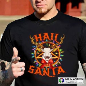 Christmas Hail Santa Claus Reindeer Ugly Christmas Sweater