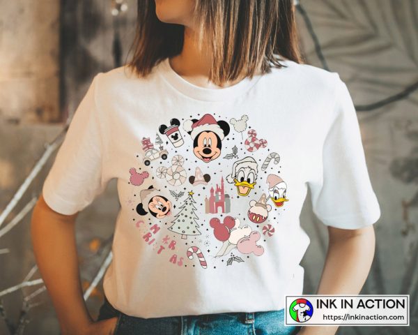 Christmas Mickey Mouse And Friends Merry Xmas T-Shirt