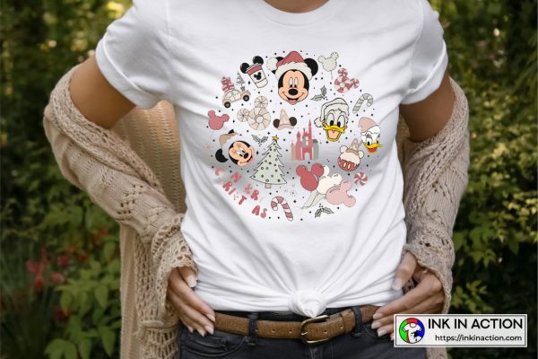 Christmas Mickey Mouse And Friends Merry Xmas T-Shirt