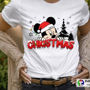 Christmas Mickey Mouse Santa Disney T-Shirt