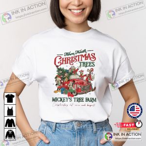 Christmas Retro Disney Farm Fresh Mickeys Tree Farm Mickey And Friends Christmas Christmas Disney Family Tshirt 4