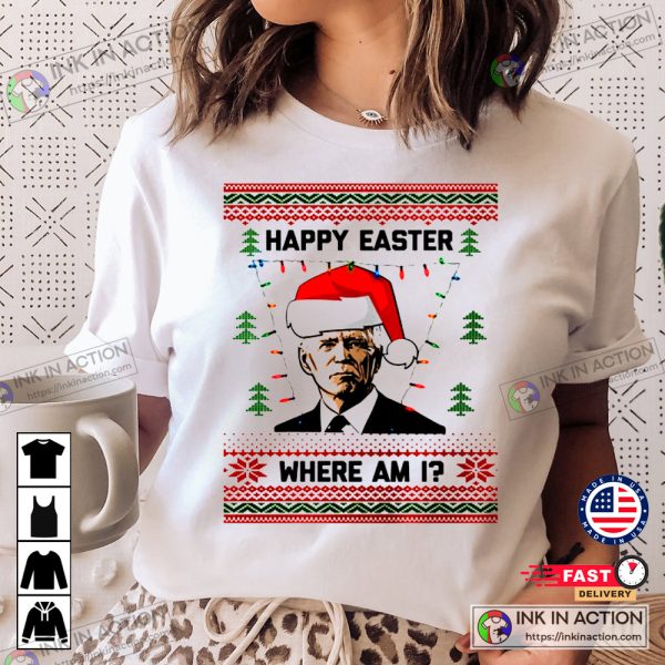 Biden Ugly Christmas Sweater Funny Christmas T shirts
