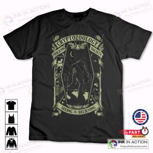 Cryptozoology Tracking Society Glow in the Dark Real Sasquatch Bigfoot Evidence Tshirt 1