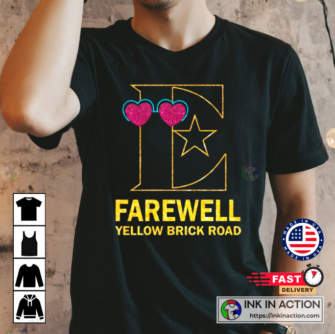 Elton John Farewell Tour Farewell Yellow Brick Road Tour 2022 T-shirt - Ink  In Action