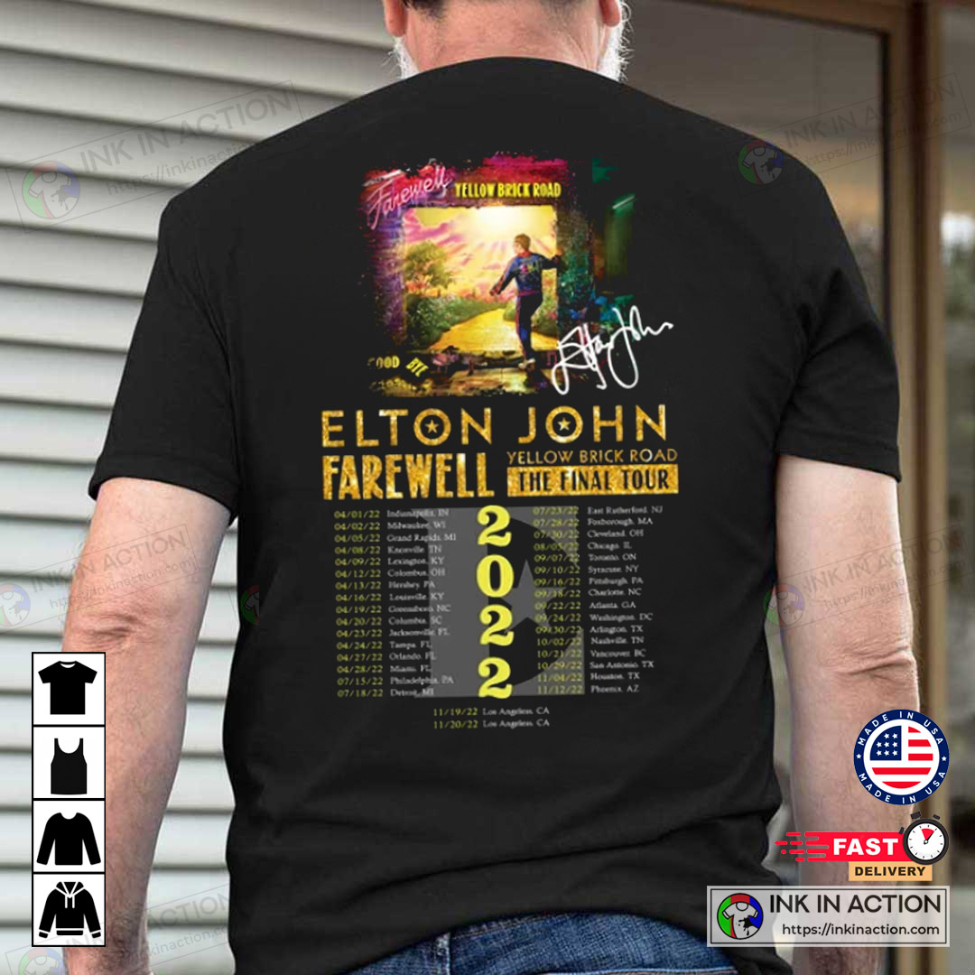 Elton John Shirt Mens XL 2022 Farewell Yellow Brick Road Tour LA