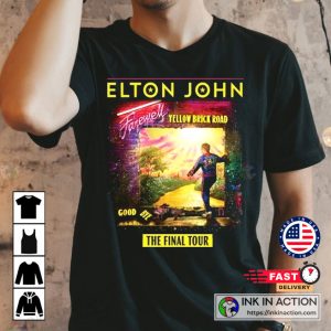 Elton John Elton John Farewell Tour Yellow Brick Road The Final Tour 2022 Tshirt 1