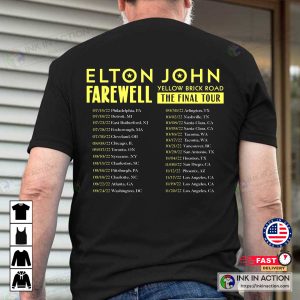 Elton John Elton John Farewell Tour Yellow Brick Road The Final Tour 2022 Tshirt 4