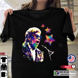 Elton John Graphic Cool Pop Art T-shirt