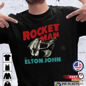 Elton John Elton John Rocketman Piano Tshirt 3