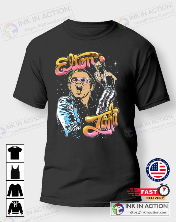 Elton John Funny Vintage Elton John Retro Elton John T shirt