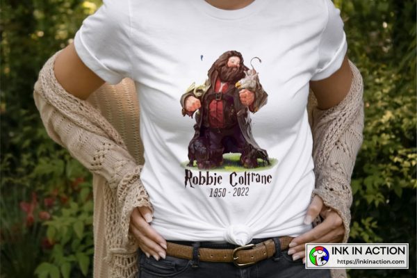 Good Bye Robbie Coltrane 1950 2022 Giant Hagrid Hogwarts T-shirt