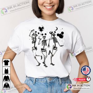 Disney Halloween Party Skeleton Comfort Colors Mickey Balloon T shirt Funny Halloween Tshirt 34