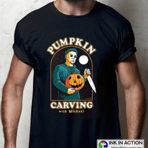 Halloween Ends Carving With Michael Myers Fashion T Shirt 2