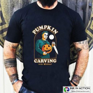 Halloween Ends Carving With Michael Myers Fashion T Shirt 3