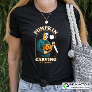 Halloween Ends Carving With Michael Myers Fashion T Shirt