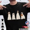 Halloween Dog Ghost Retro Spooky Season T-shirt