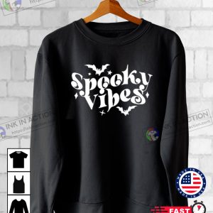 Halloween Halloween Retro Sweatshirt Spooky Vibes Sweatshirt Retro Halloween Sweater Retro Fall Sweatshirt 3