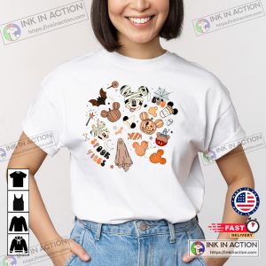 Halloween The Most Magical Place On Earth Fall Best Day Ever Mouse Ears Mickey Tshirt 2