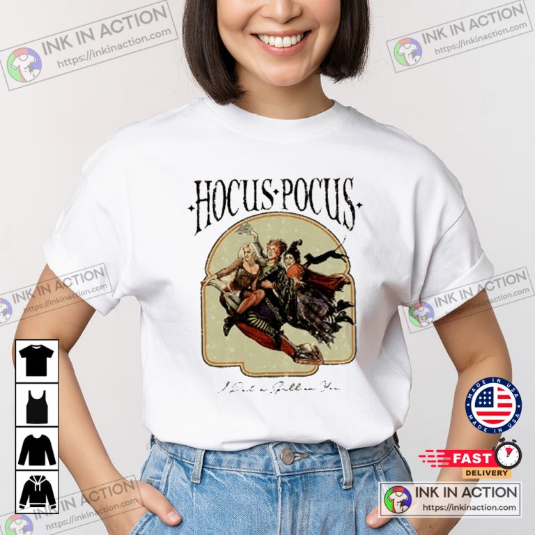 Halloween Movie Hocus Pocus Sanderson Sisters Vintage T-shirt - Print ...