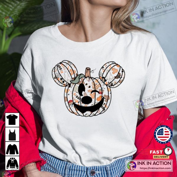 Mickey Mouse Pumpkin Halloween Spooky Family T-shirt