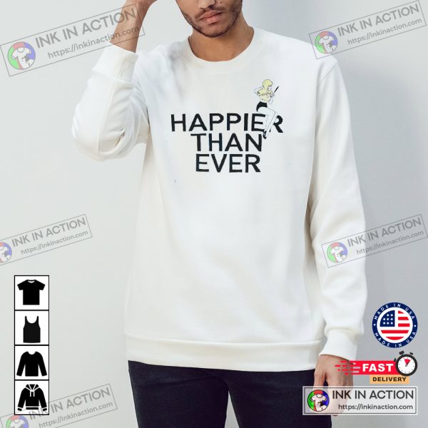 Billie Eilish Happier Than Ever Album Cover T-shirt